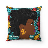 Gye Nyame Queen Ankara Print Pillow Cover